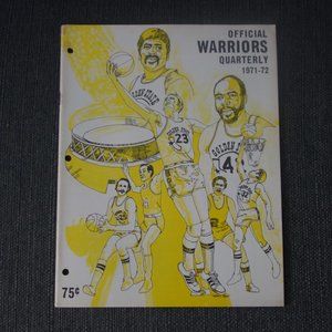 Vintage Official Warriors Quarterly 1971-72
